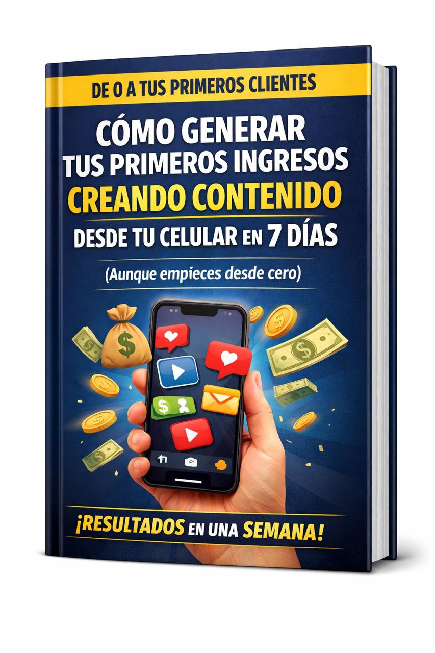 Genera tus primeros ingresos con tu celular en 7 días